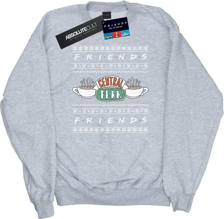 Actual product image Friends Mens Fair Isle Central Perk Sweatshirt (L)