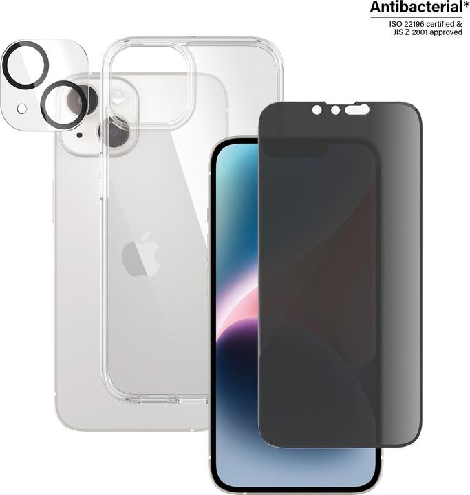 Actual product image PanzerGlass 3in1 Privacy Protection Set for iPhone 14 (1 Piece, Apple iPhone 14)