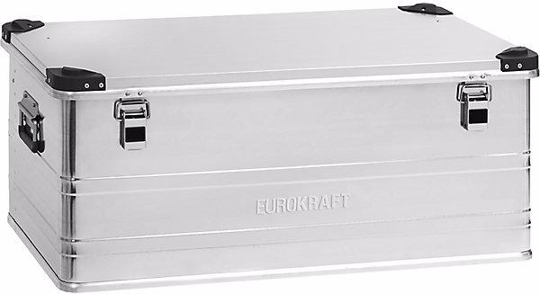 Produktbild eurokraft pro Aluminiumbehälter INDUSTRY mit Stapelecken, 140 l, Aussen-LxBxH 900x495x379 mm
