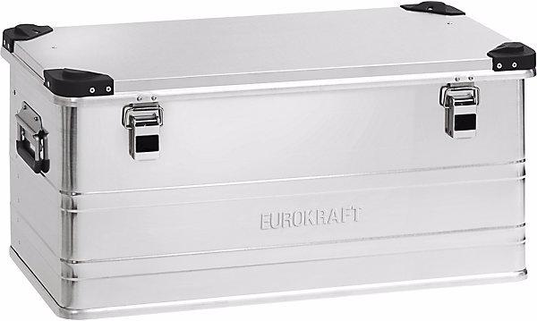 Produktbild eurokraft pro Aluminiumbehälter INDUSTRY mit Stapelecken, 92 l, Aussen-LxBxH 780x385x379 mm