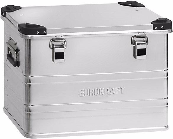 Image du produit eurokraft pro Caisse en aluminium avec coins de gerbage INDUSTRY, capacité 73 l, dim. ext. L x
