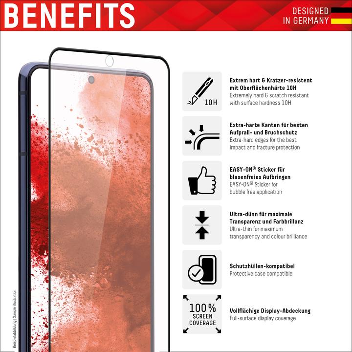 Produktbild Displex Real Glass, Full Cover Panzerglas (1 Stück)