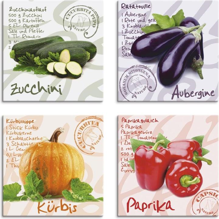 Image du produit Artland Courgette, aubergine, courge, poivron S6PG (20 x 20 cm)