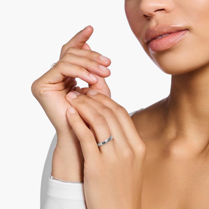 Actual product image Thomas Sabo Ring with white stones silver (54, 925 Silver)