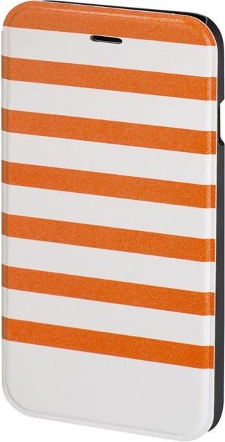 Actual product image Hama Stripes, Folio, Apple, iPhone 6/6s, 11.9 cm (4.7"), Orange, White (Apple iPhone 6)