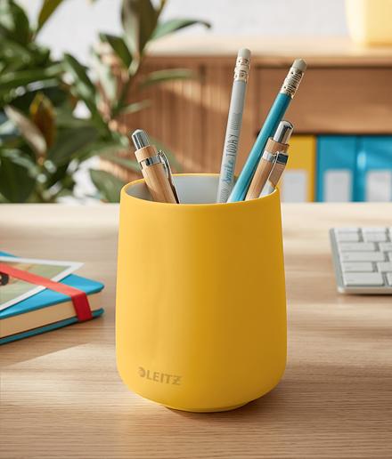 Image du produit Leitz Porte-crayons Cosy 53290019 jaune 92x92x138mm