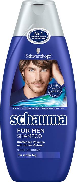 Schwarzkopf Schauma Shampoo For Men (400 ml, Flüssiges Shampoo)