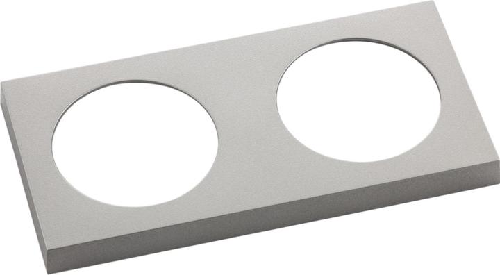 Actual product image Berker Integro Pure socket outlet frame, 2-gang, KS stainless steel effect lacquered