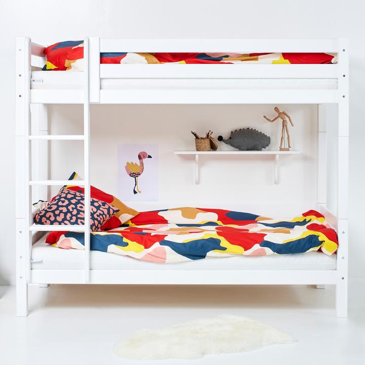 Immagine prodotto Hoppekids Letto a castello alto ECO Luxury con scala dritta e rete 90 x 200 cm per l'inserimento (90 x 200 cm)