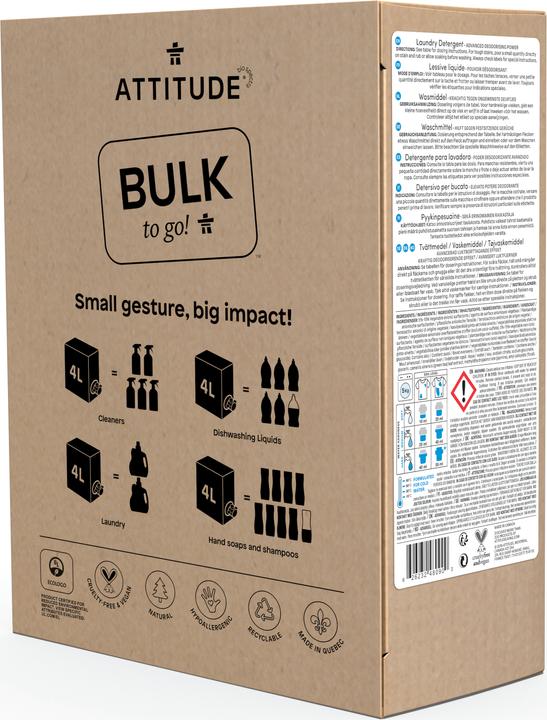 Actual product image Attitude Refill (160 Washing cycles, Liquid detergent)