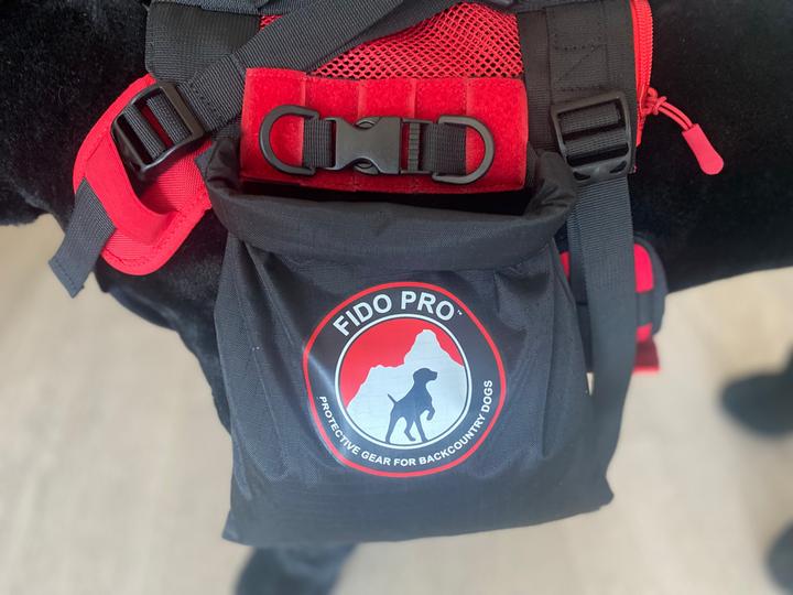 Actual product image Fido Pro Saddle Dry Bags Dog Backpack (Dog coat)