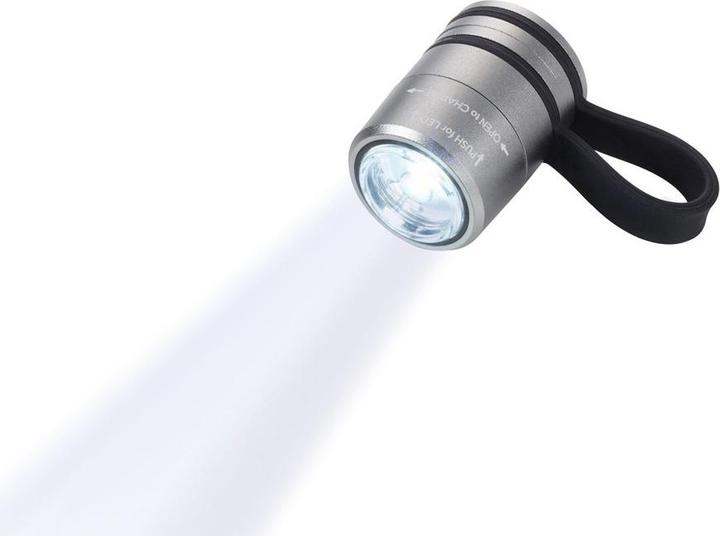 Produktbild Troika ECO RUN Taschenlampe mit LED-Licht, 3 Leuchtfunktionen, inkl. Ladekabel, mat grau/schwarz (3.60 cm)