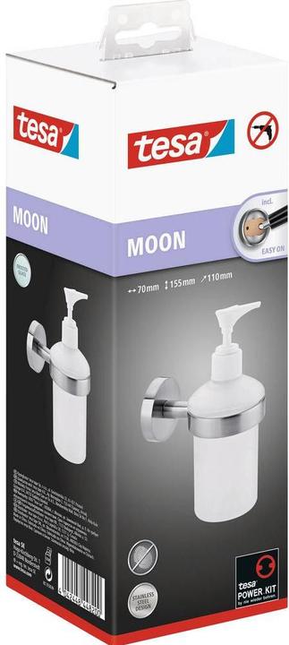 Produktbild tesa MOON Seifenspender inkl. Klebelösung ohne Bohren