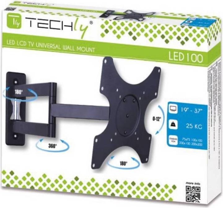 Produktbild Techly Tiltable Wall Bracket (Wand, 37", 25 kg)