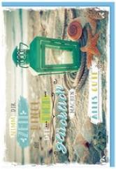 Actual product image Susy Card Greeting card "Lantern on the beach"
