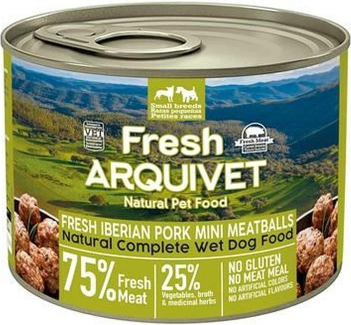 Produktbild Arquivet Fresh Iberian Pork Mini Meatballs - wet dog food - 200g (200 g)