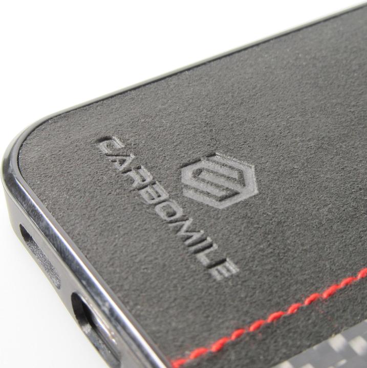 Immagine prodotto Carbomile Rivestimento in alcantara e carbone con bordi rozzi (compatibile MagSafe) (Apple iPhone 14 Plus)