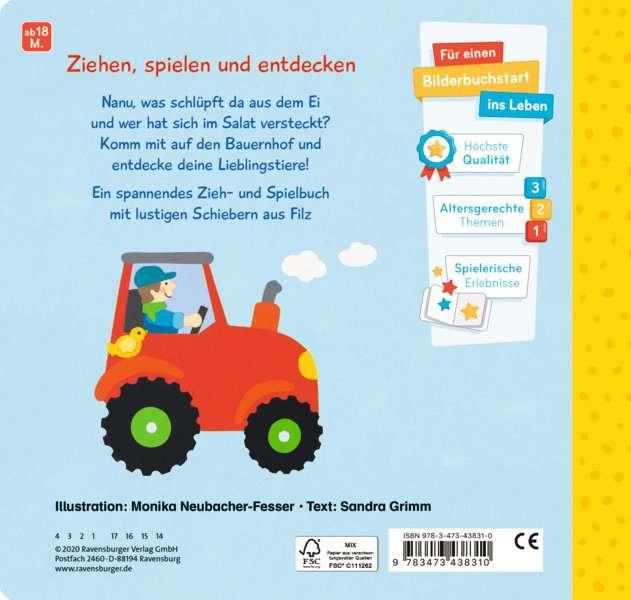 Produktbild Ravensburger Zieh- und Spielbuch: Auf dem Bauernhof (Deutsch, Sandra Grimm)