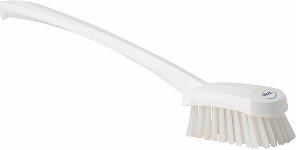 Produktbild Fincke Waschbürste langer Stiel, hart, VE 10 Stk, weiss (10 Stk.)