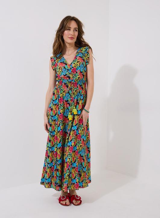 Produktbild Joe Browns Tropical Print V-Neck Tassel Sleeveless Maxi Dress (36)