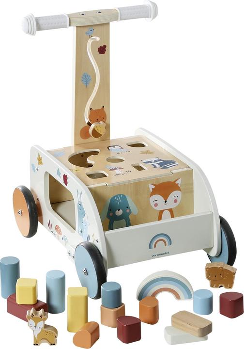 Produktbild Vertbaudet Baby 2-in-1-Lauflernwagen WALDFREUNDE aus Holz FSC®
