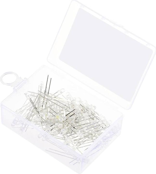 Immagine prodotto Tru Components LED cablato Bianco puro Rotondo Chiaro 14400 mcd 30° 20 mA 2,7 V, 3.