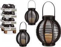 Ibergarden led candle lantern with handle 21x25 cm (4 x)