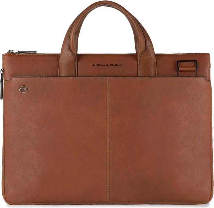 Actual product image Piquadro Black Square - Slim 15" inch laptop bag (15")