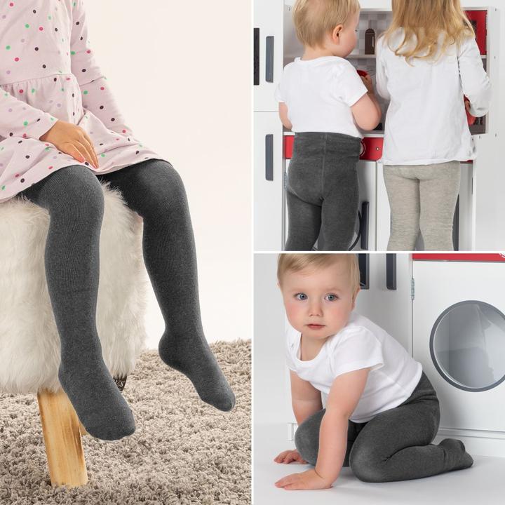 Immagine prodotto La Loona Collant per bambini LaLoona confezione da 2 pezzi - grigio scuro - (98/104)
