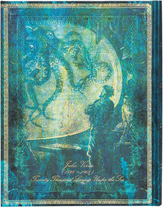 Immagine prodotto Paperblanks Taccuino Verne 13 cm x 18 cm foderato (13 x 18 cm, Righe, Copertina rigida)