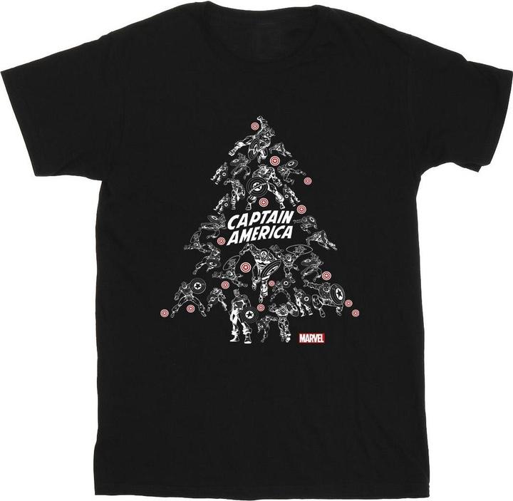 Immagine prodotto Captain America Christmas Tree Maglietta Uomo (L)