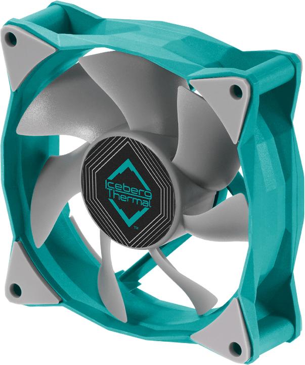Image du produit Iceberg Thermal IceGALE Xtra Boîtier d'ordinateur Ventilateur 8 cm Turquoise 1 pièce(s) (80 mm, 1 x)