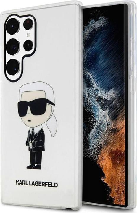 Actual product image Karl Lagerfeld KLHCS23LHNIKTCT S23 Ultra S918 transparent hardcase Ikonik (Samsung Galaxy S23 Ultra)