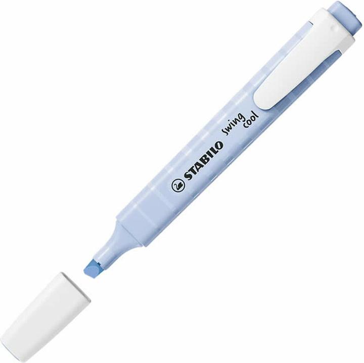 Actual product image STABILO Highlighter - swing cool Pastel - pack of 10 - cloud blue (Cloudy blue, 4 mm, 1 x)