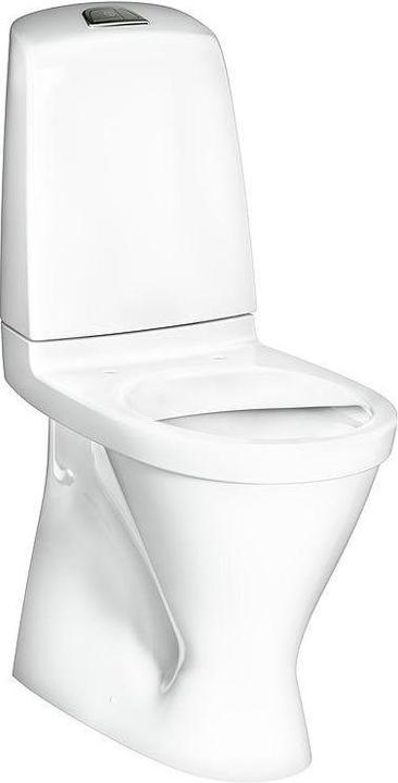 Image du produit Gustavsberg Nautic 1546HF toilet 2/4 L høj model skjult S-lås med åben skyllerand