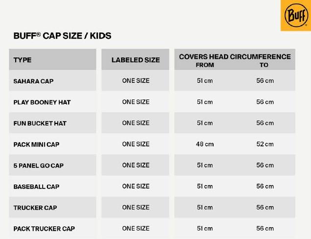 Actual product image Buff Bimini Cap Kids (One size)