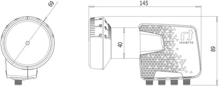 Produktbild inverto Home Pro Quad (Quad LNB, 40mm)
