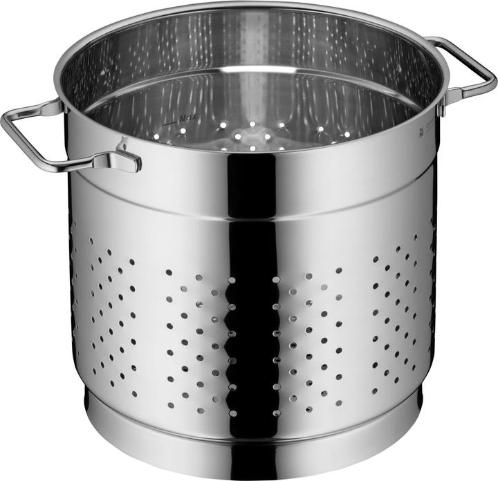 Productafbeelding WMF Spaghettipot Pastapot Inductiezeef 7,0l Roestvrij staal gepolijst (24 cm, Steelpan, Roestvrij staal)