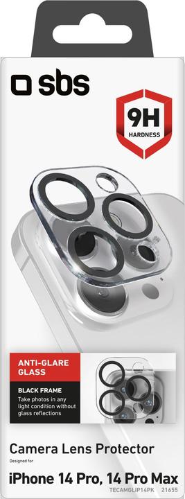 Immagine prodotto SBS Vetro SP Obiettivo della fotocamera (1 Pezzo/i, Apple iPhone 14 Pro, Apple iPhone 14 Pro Max)
