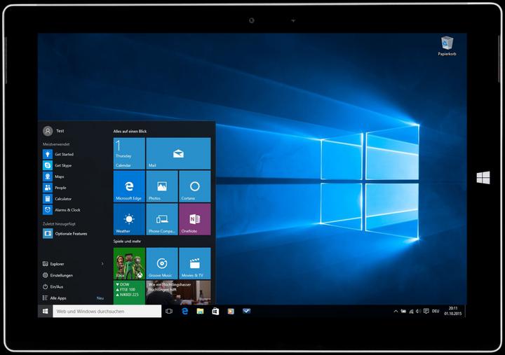 Produktbild Microsoft Surface 3 Refurbished (4G, 10.80", 128 GB, Schwarz, Weiss)