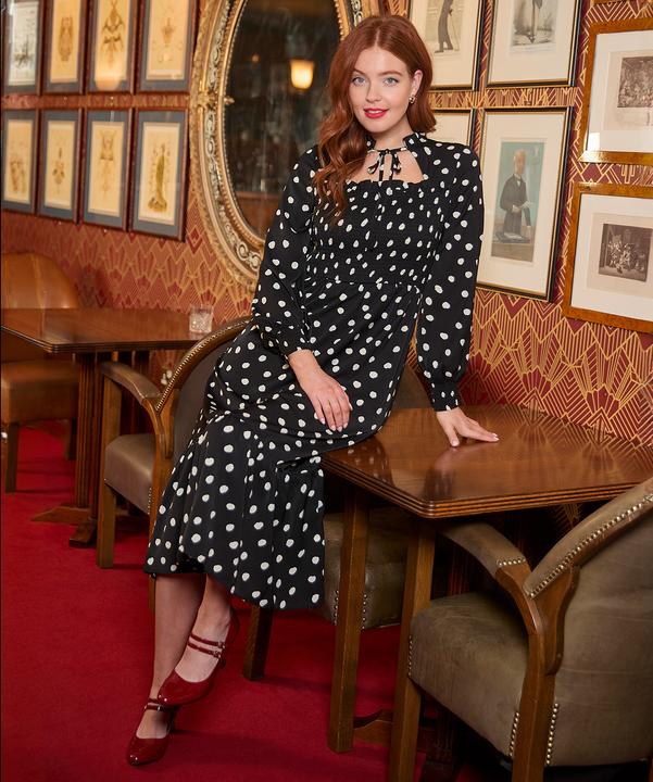 Produktbild Joe Browns Tie-Neck Polka Dot Midi Dress (42)