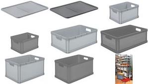 Produktbild keeeper Aufbewahrungsbox ""robert"", 45 Liter, nordic-grey Tragkraft: 30 kg, lebensmittelecht, säure- und (45 l)