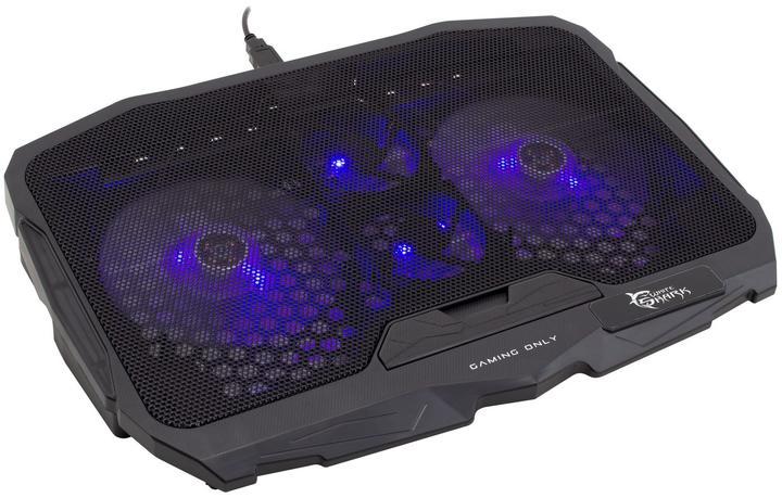 Produktbild Cooling stand for laptop Shark Ice Warrior, up to 17.3 ", 4 fans, blue backlight