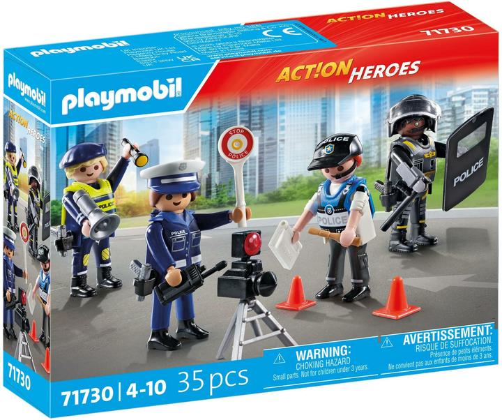Produktbild Playmobil Figurenset Polizei (71730, Playmobil Action Heroes)