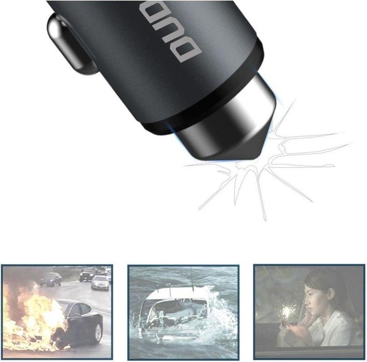 Actual product image Dudao car charger 2x USB 3.1A gray (R5 gray)