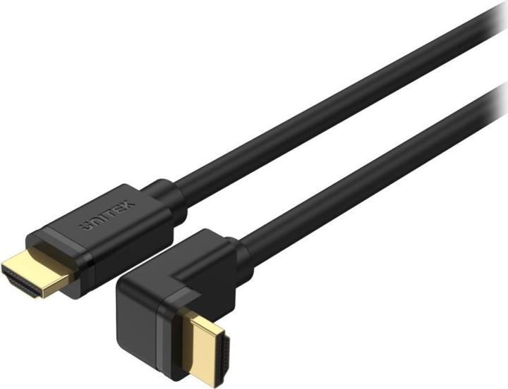 Unitek Y-C1002 Câble HDMI 2.0 90° 4K60HZ 2M Noir (2 m, HDMI)