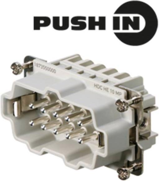 Actual product image Weidmüller Contact insert pin 10p plug-in terminal 24A 1873550000