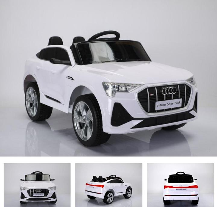 Produktbild Es-toys Kinderfahrzeug - Elektro Auto "Audi E-Tron Sportback" - Lizenziert - 12V Akku - 2 Motoren MP3 + Lede (12 V)