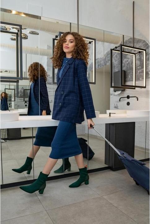 Produktbild reisenthel Einkaufstrolley M Herringbone Dark Blue