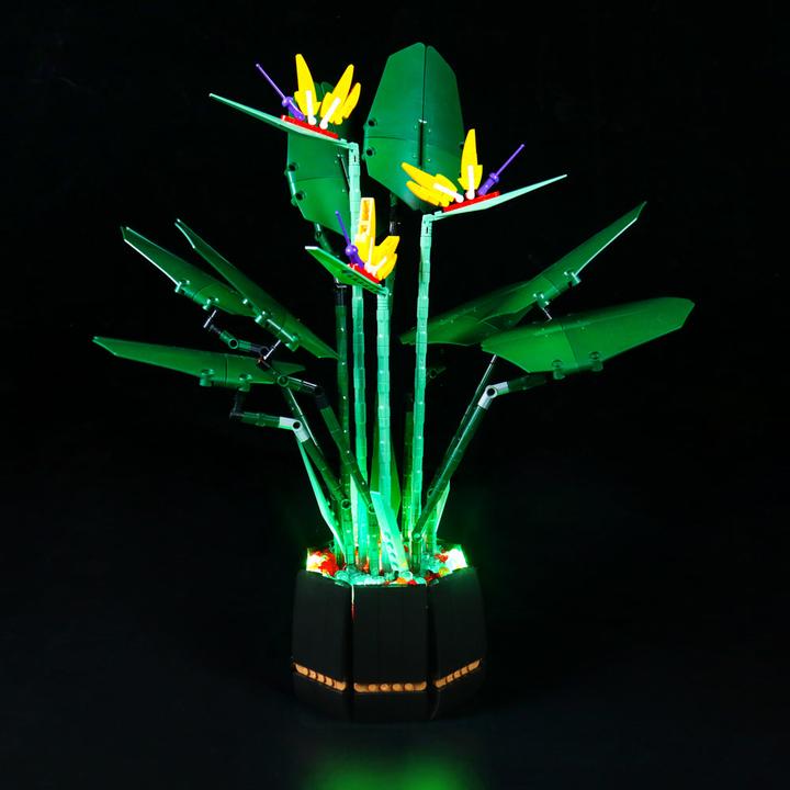 Actual product image BrickBling LED light set for LEGO - Creator Expert - Bird of Paradise Flower (10289) incl. remote control